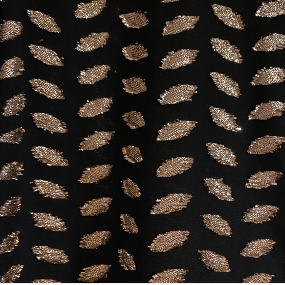 Zara Black and Gold Metallic Dress - Picture 2 of 4